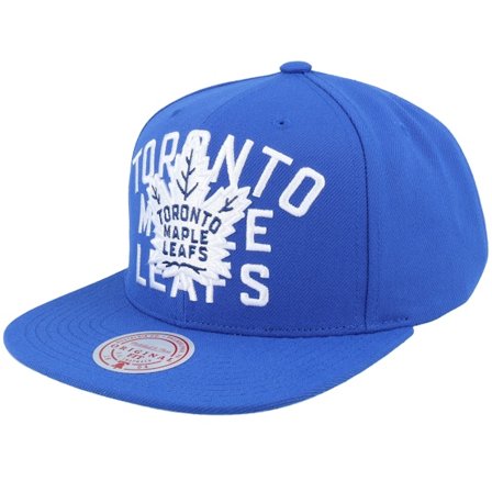 Mitchell & Ness - NHL Sininen snapback Lippis - Toronto Maple Leafs Full Frontal Blue Snapback @ Hatstore