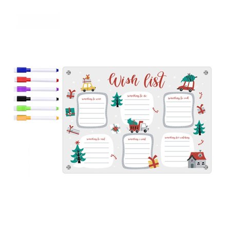 Magnetisk kalender för kylskåp Veckoplanerare Magnetisk kalender Whiteboard Att göra-lista Tavla för inköpslista för matvaror för kylskåp