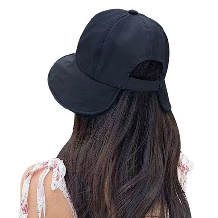 Hestehale Bucket Hat Beach Cap SORT