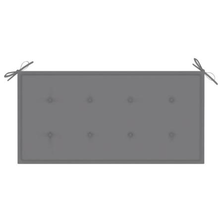 Vidaxl Bänkdyna För Trädgården 100x50x3 Cm Grå Grå