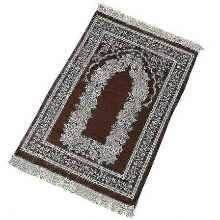 Bedetæppe Muslimsk bedetæppe Personlig bedemåtte Muslimsk bedemåtte Islamisk bønnerugnbrown