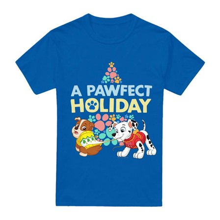 Paw Patrol Herr A Pawfect Holiday Rubble & Marshall Jul T-shirt