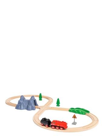 Brio World Damplokomotiv Sett Toys Toy Cars & Vehicles Toy Vehicles Trains Multi/mønstret BRIO*Betinget Tilbud