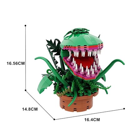 Gobricks MOC Krukväxter Kannibalblommor Byggklossar för Film Audrey II - Lilla Butiken av Skräck Blommor Klossar Leksaker Presenter