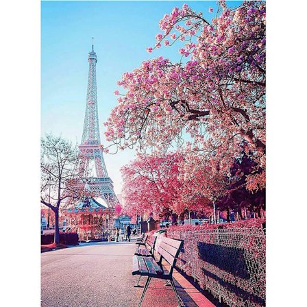 Diamantmålning / DIY 5D Diamantmålning - 30x20cm - Paris