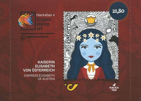 Østrig - Hackatao Kejserinde Elizabeth - Kryptofrimærke