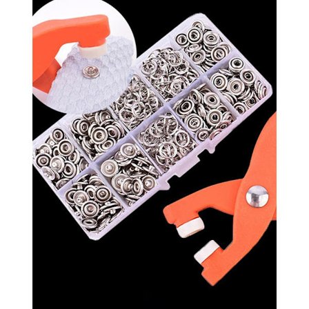 100 set med fem klor lås spänne handtryckstänger plast