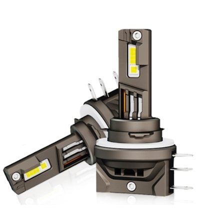 2 kpl H15 LED-lamppuja 12V CANBUS CSP 15000lm vahva Uusi