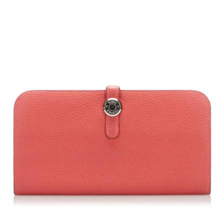 Hermès Vintage Pre-owned Leather wallets Pink, Dame Vintage Accessories, Størrelse: ONE Size