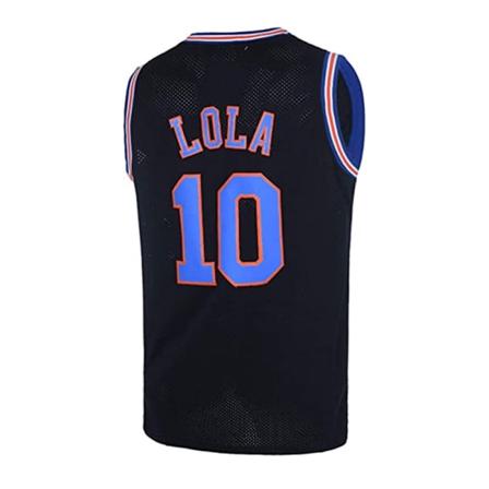 Miesten koripallopaidat Lola#10 Bunny Space Movie -paidat Juhlakoripallopaidat Musta XL