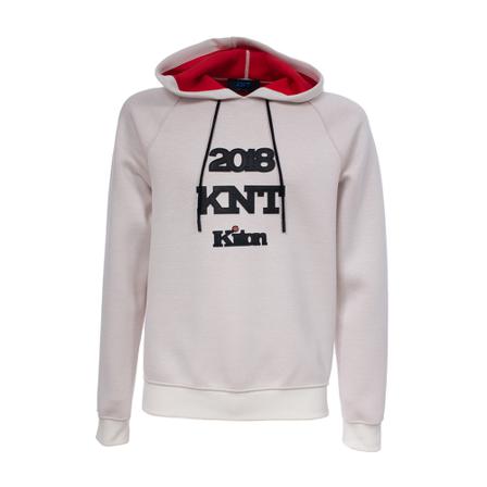 Kiton, Hoodie Biały, Mężczyzna, Rozmiar: M