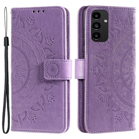 SKALO Samsung A13 4G Mandala lompakkokotelo - Violetti