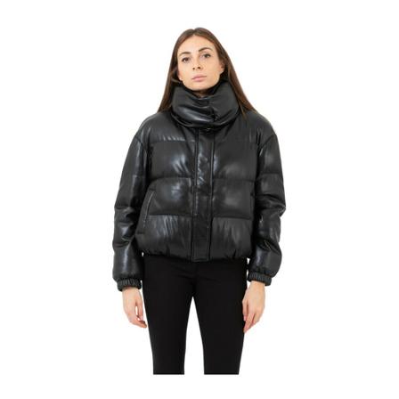 Patrizia Pepe, Down Jackets Czarny, Kobieta, Rozmiar: S