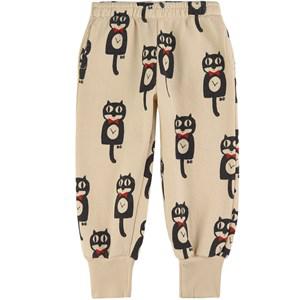 Kids - Bobo Choses Beige Cat O'Clock Sweatpants 2-3 Years - Bottoms - 2-3 years - Beige