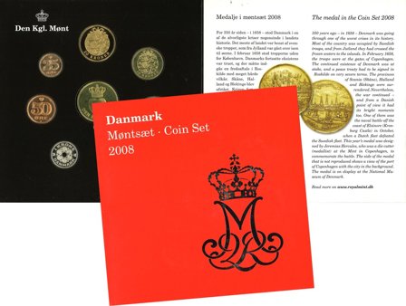 Danmark 2008 - Kgl. møntsæt - 2. sortering