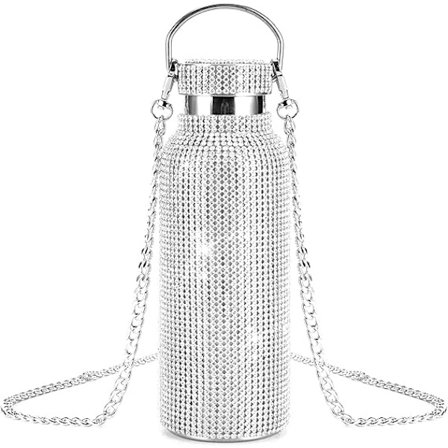 Termokande, Glitter Vandflasker, Bling Vandflaske Rustfrit Stål Termo
