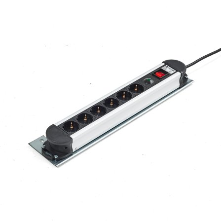 Steckdosenleiste (euro.) mit vert. Tischbefestigung für Werkbank MOTION