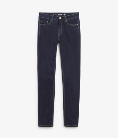Straight Jeans Mid Waist Long Leg | Mörk denim | Dam | Kappahl