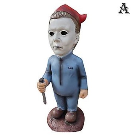 Horrorfilm Havefigur Dekoration Udendørs Statue Mareridt Michael Myers Jason Zombie Figurer Halloween Gyser Morder (A)