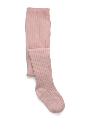 Mango Ribbed Tights - Pink - 2