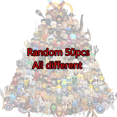 MOC Mini Anime Actionfigurer Marvel Superhjälte Stora karaktärer Byggstenar Klossar DIY Hot Toys för BARN Födelsedagspresenter