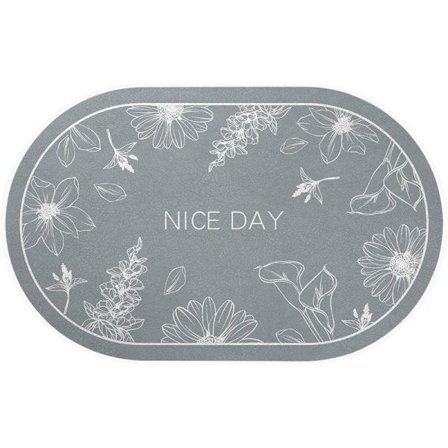 IC Huating - Grå 50*80cm Badrumsmatta Absorberande