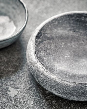 House Doctor Mult Skål Grå Marmor Ø15