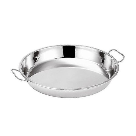 34cm Dryppanne i Rustfritt Stål Pizza Kake Non-stick Bakeform Rund Kakeform Med Ører