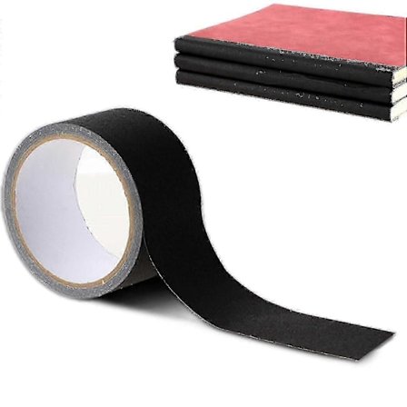 1 rulle bogbindingsreparationstape 5 cm x 20 m sort stof tape bogreparation stof tape til bogbinding sømforseglingstape til gamle bøger