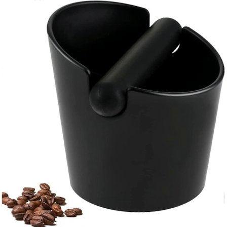 Knock Box i Gummi, Espresso Kaffe Knock Box, Skridsikker Beholder med Aftagelig Knock Bar, Kaffemaskine Tilbehør til Barista Hjem og Café