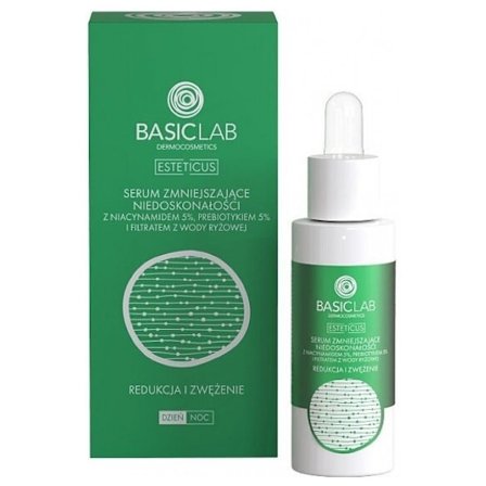 BasicLab Esteticus Serum för reducering och begränsning av imperfektioner (5%niacinamid) 30 ml