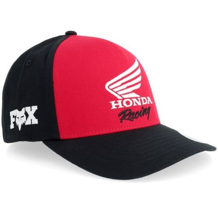 Fox - Röd flexfit Keps - Honda Black/Red Flexfit @ Hatstore