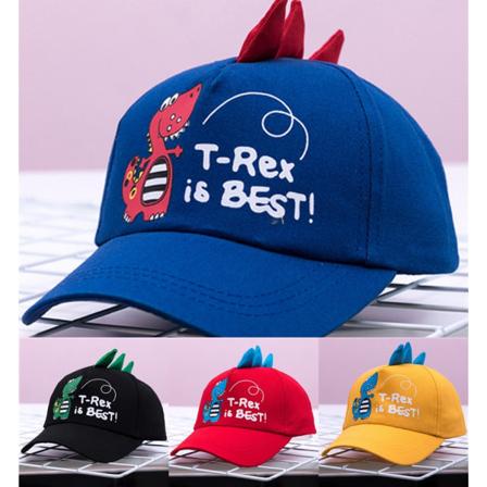 Barn Baseballkeps med Cartoontryck Söt Dinosaurie red