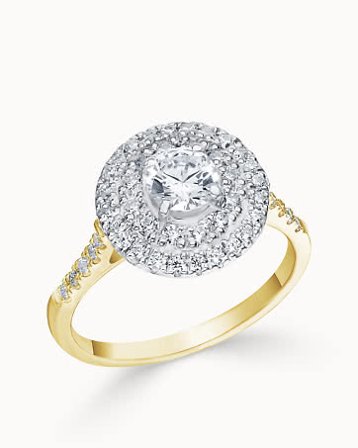 Rosettring Miranda 18K Gult Gull - Forlovelsesringer & Gifteringer hos Vanbruun