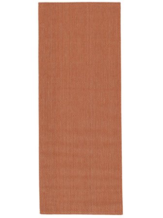 Indoor/Outdoor Rug Washable Small Clio - Rust Red 80X200 In Scandinavian Style