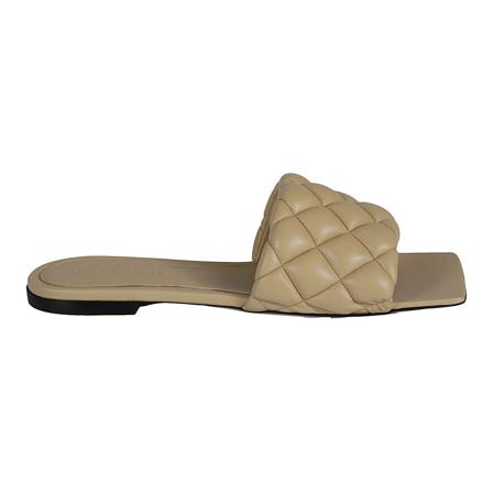 Bottega Veneta, Sliders Beżowy, Kobieta, Rozmiar: 38 EU