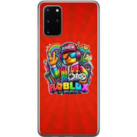Kompatibel Mobilcover til Samsung Samsung Galaxy S20+ Roblox Gamer Rainbow med farverig figur og spil controller livlig og sjov design for gaming entu