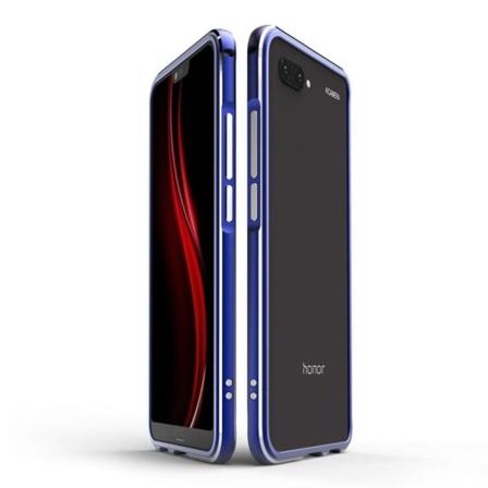 Huawei Honor 10 Ruuvillinen Galvanoitu Puhelimen Kehys Puskuri Suoja - Violetti Purple