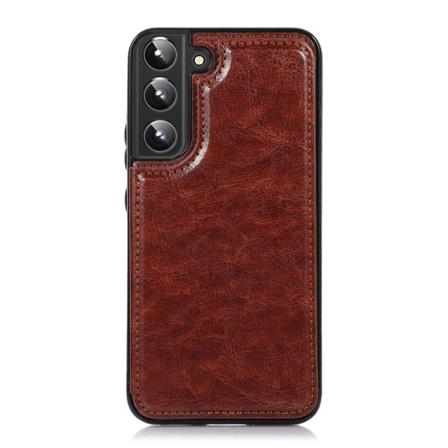 Stilrent Skal med Korthållare - Samsung Galaxy S23 Brun