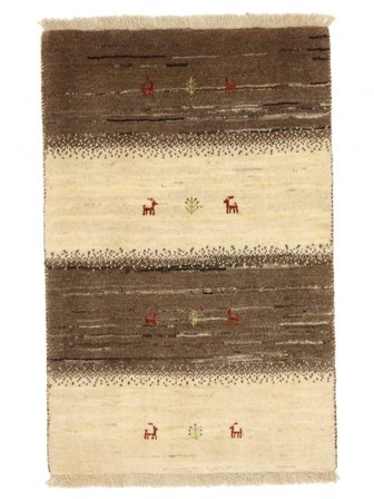 Gabbeh Matta Handknuten 58X90