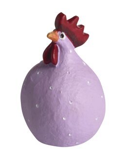 Dekoration høne 1-pak Lilla