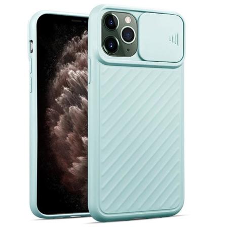 iPhone 11 Pro - Stilfuldt smart cover med kamerabeskyttelse Ljusblå