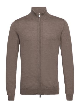 Mamason Knitwear Full Zip Jumpers Brun Matinique*Betinget Tilbud