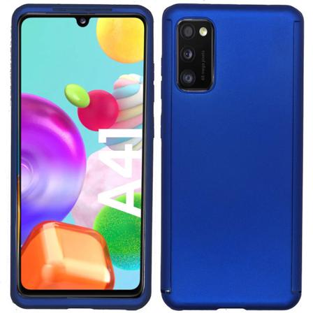 Genomtänkt Skyddsskal Dubbelt - Samsung Galaxy A41 Blå Blå