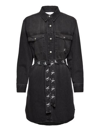 Relaxed Shirt Dress Black Calvin Klein Jeans