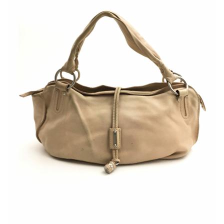Celine Vintage Celine Creme Leather Shoulder Taske inbo, Dame Vintage Tasker, Størrelse: ONE Size