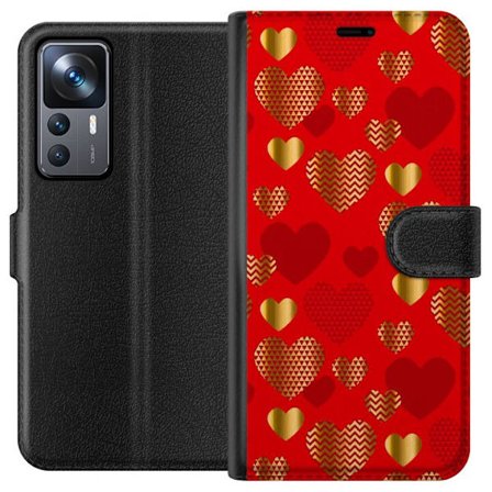 Yhteensopiva Lompakkokotelo Xiaomi Xiaomi 12T Pro GoldenHearts