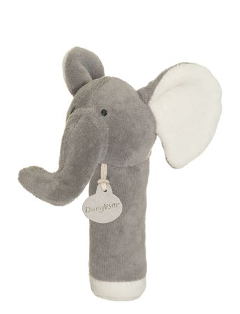 Teddykompaniet | Diinglisar Organic, Elephant Rattle | 15 cm