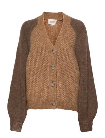 Gunhild Knit Cardigan Brown Second Female