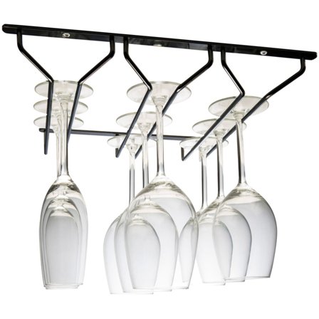 Hahn kitchenware Bar Glasshenger, sort, 3 rader' - 'Svart